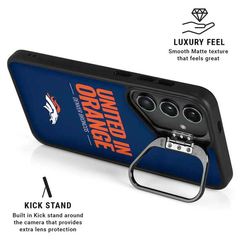NFL Denver Broncos Team Motto Galaxy S25 Ultra Kickstand Case